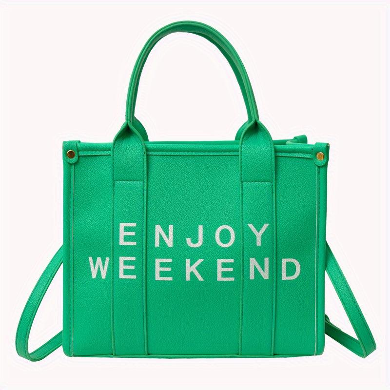Weekend Tote Bag Crossbody Purse Double Handle