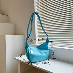 Minimalist Shoulder Bag Zipper Crossbody Bag Casual Underarm Bag