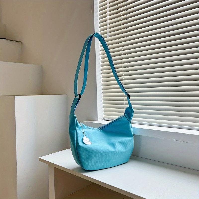 Minimalist Shoulder Bag Zipper Crossbody Bag Casual Underarm Bag