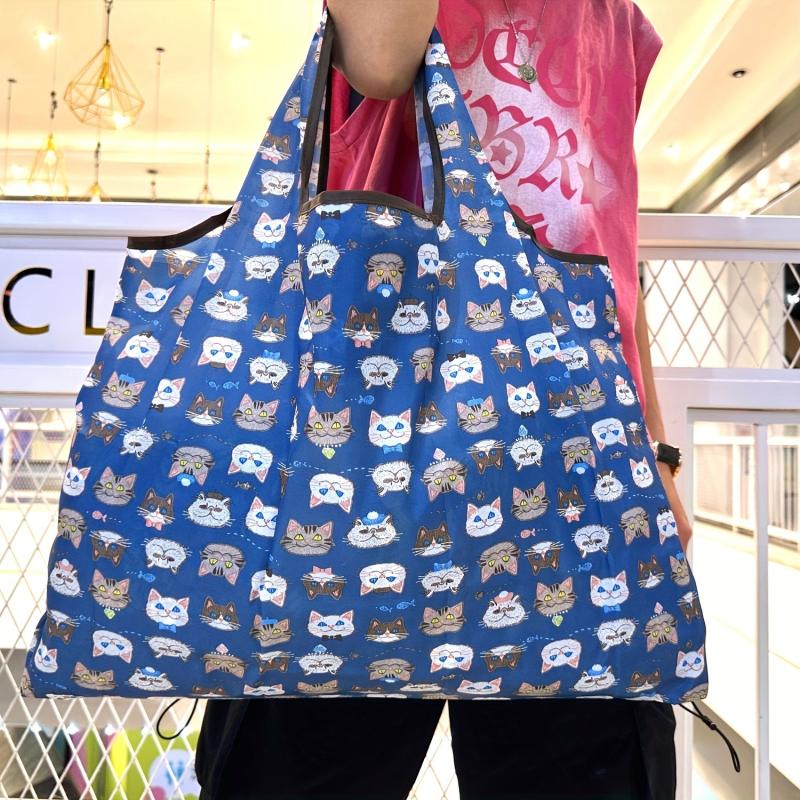 Foldable Eco Friendly Nylon Grocery Bags Reusable Waterproof Shopping Bag