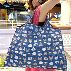 Foldable Eco Friendly Nylon Grocery Bags Reusable Waterproof Shopping Bag