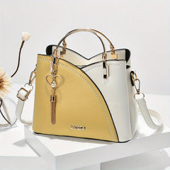 Colorblock Satchel Bag Tote Bag Women's Shoulder Bag