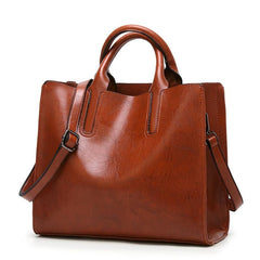 Large Women's Tote Bag Faux Leather Crossbody Handbag