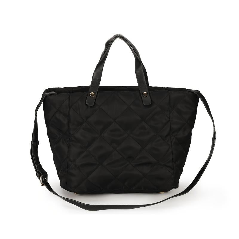 Quilted Tote Bag Nylon Shoulder Bag Women's Casual Handbag