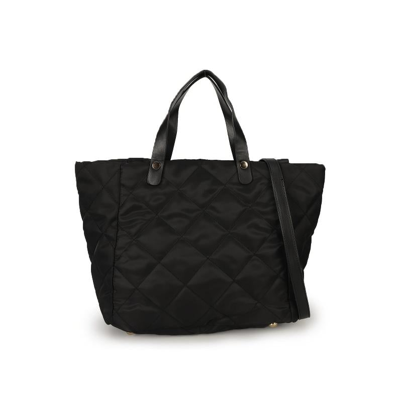 Quilted Tote Bag Nylon Shoulder Bag Women's Casual Handbag