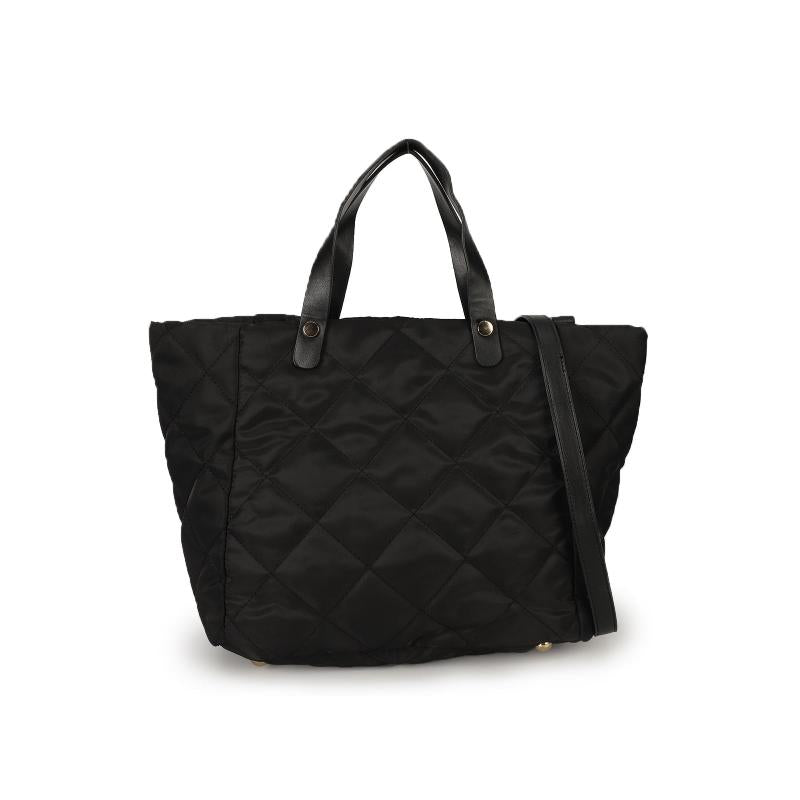 Quilted Tote Bag Nylon Shoulder Bag Women's Casual Handbag