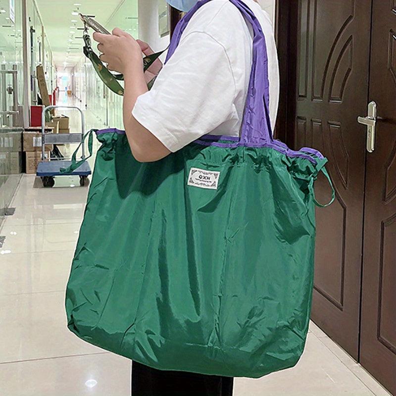 Foldable Shopping Bag Reusable Washable Grocery Bag Women Travel Tote