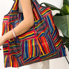 Large Capacity Shopping Tote Bag Nylon Foldable Portable Reusable Grocery Bag