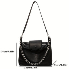 Retro Hobo Bag PU Leather Tote Women's Shoulder Handbag