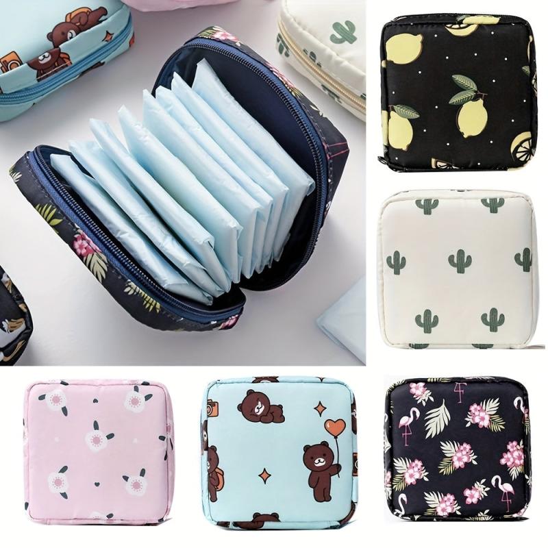 Sanitary Napkin Pads Bag Reusable Nylon Tampon Storage Bag