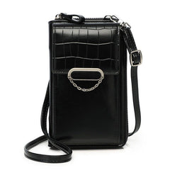 Flap Phone Wallet Zip Around Coin Purse Shoulder Bag