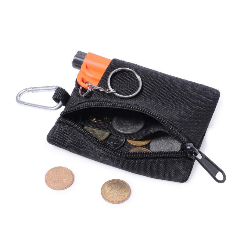 Portable Key & Card Case Zipper Coin Purse Tactical Wallet