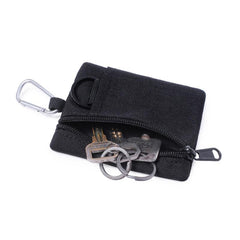 Portable Key & Card Case Zipper Coin Purse Tactical Wallet