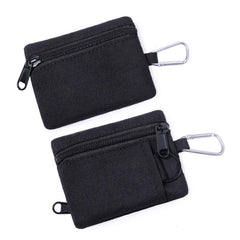 Portable Key & Card Case Zipper Coin Purse Tactical Wallet