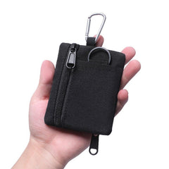 Portable Key & Card Case Zipper Coin Purse Tactical Wallet