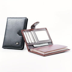 Vintage Solid Coin Purse Bifold Clutch Wallet Credit Card Case