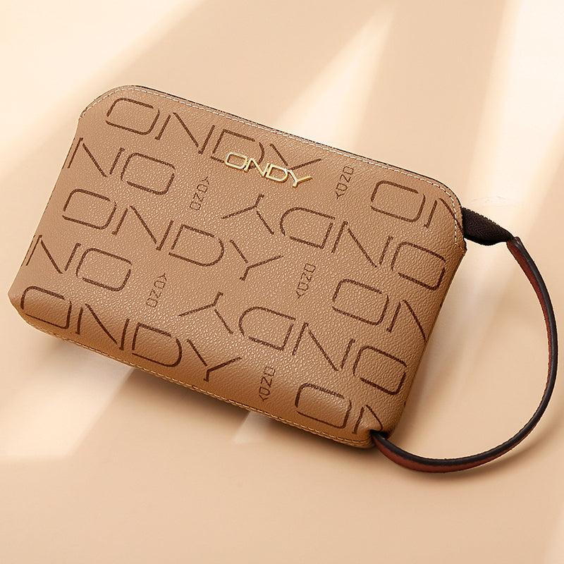 Vintage Pattern Zipper Purse Clutch Wallet With Wristband