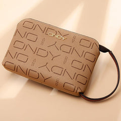 Vintage Pattern Zipper Purse Clutch Wallet With Wristband