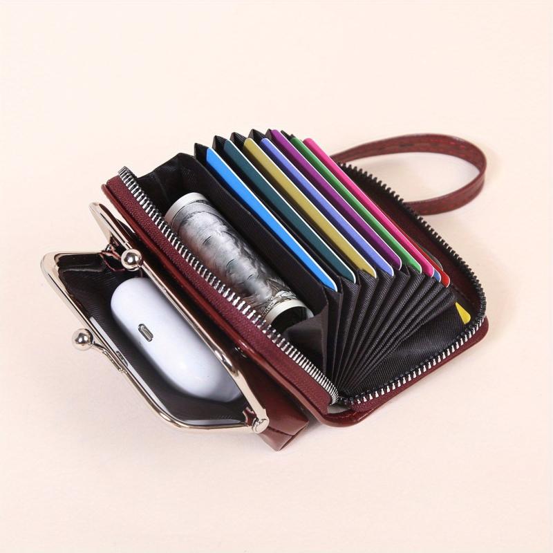 Women's Coin Purse Zipper Wallet Card Slots Wristlet Small Bag