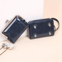 Women's Coin Purse Zipper Wallet Card Slots Wristlet Small Bag