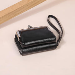 Women's Coin Purse Zipper Wallet Card Slots Wristlet Small Bag