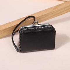 Women's Coin Purse Zipper Wallet Card Slots Wristlet Small Bag