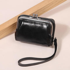 Women's Coin Purse Zipper Wallet Card Slots Wristlet Small Bag