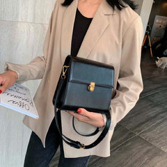 Stylish Mini Square Bag Faux Leather Crossbody Bag