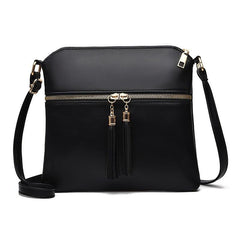 Stylish Shoulder Bag with Tassel Decor