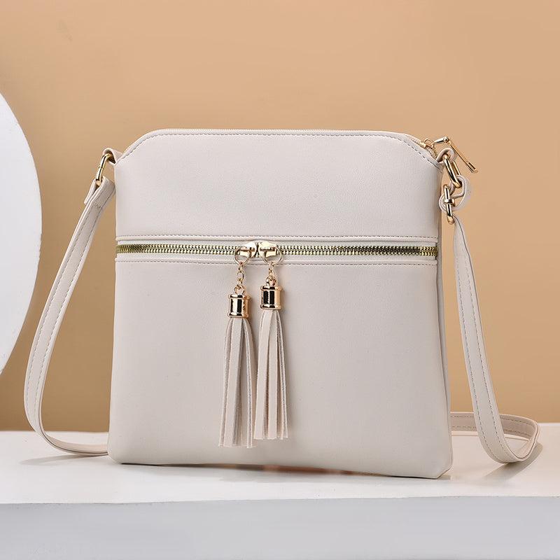 Stylish Shoulder Bag with Tassel Decor