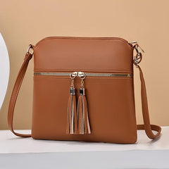 Stylish Shoulder Bag with Tassel Decor