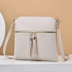 Stylish Shoulder Bag with Tassel Decor