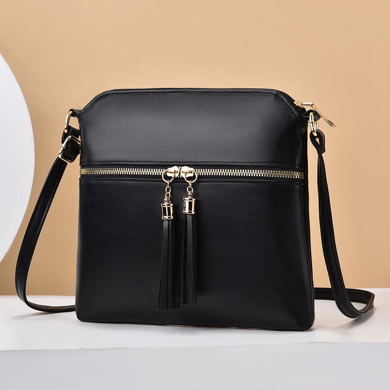 Stylish Shoulder Bag with Tassel Decor