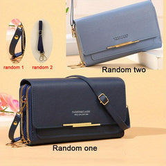 Letter Graphic Crossbody Bag Flap Long Wallet Zipper Around Phone Purses