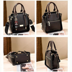 Vintage Women's Crossbody Bag PU Leather Satchel Purse