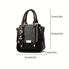 Vintage Women's Crossbody Bag PU Leather Satchel Purse