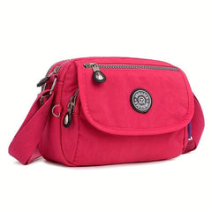 Mini Zipper Crossbody Bag Nylon Lightweight Messenger Bag