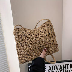 Straw Summer Beach Bag Crossbody Shoulder Bag For Women