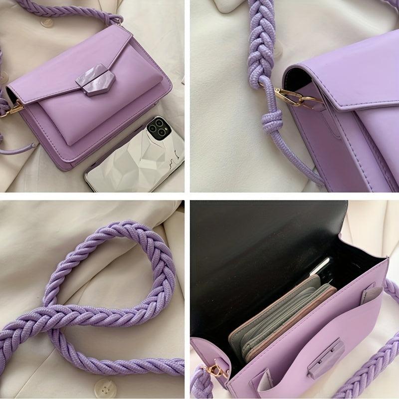 Minimalist Crossbody Bag Stylish Square Purse Shoulder Bag