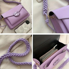 Minimalist Crossbody Bag Stylish Square Purse Shoulder Bag