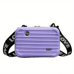 Crossbody Bag Zipper Square Hardside Shoulder Women's Purse