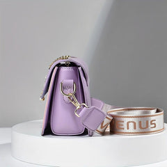 Flower Embossed Gradient Shoulder Bag