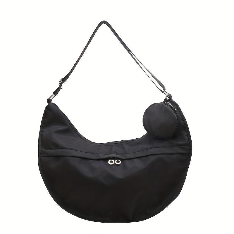 Nylon Crossbody Bag Dumpling Shoulder Bag Casual Handbag