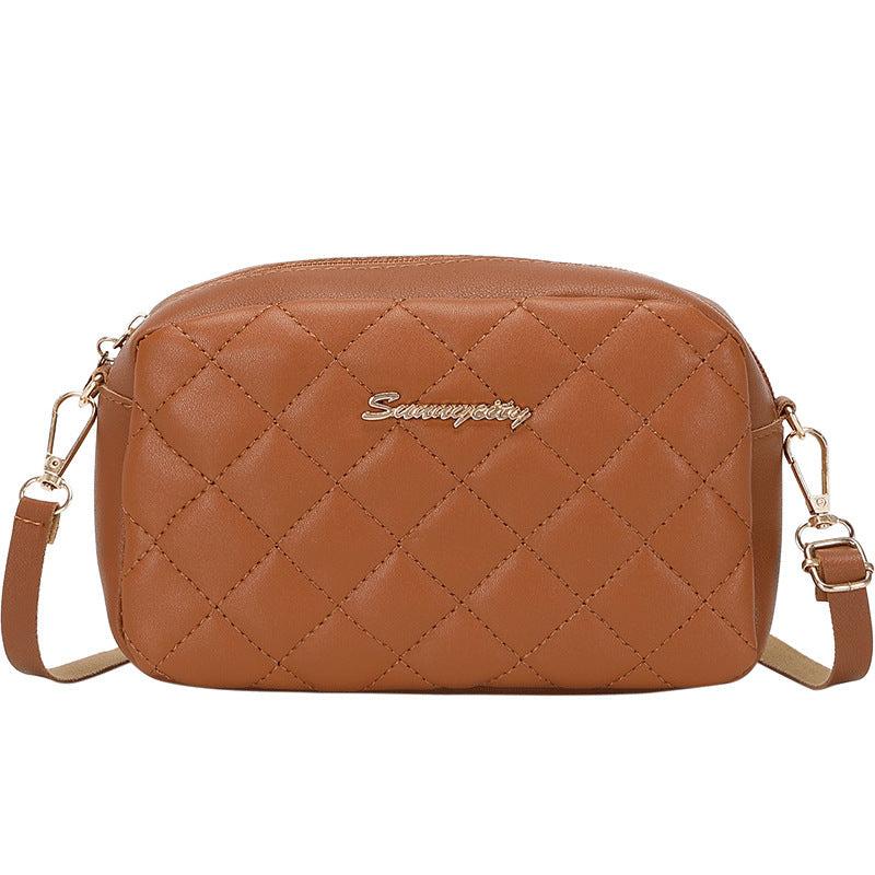 Women's Quilted Crossbody Small Square Bag Casual Mobile Phone Bag