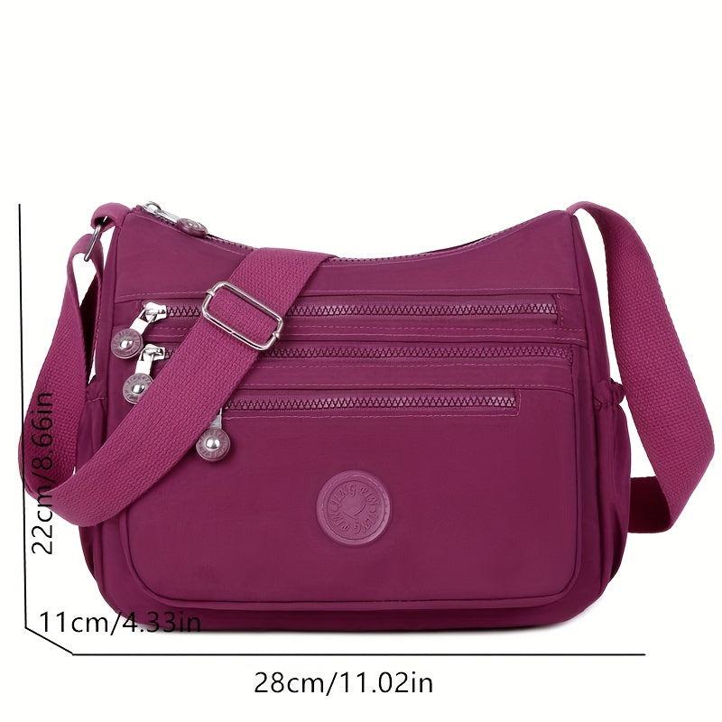 Minimalist Casual Hobo Shoulder Bag Zipper Crossbody Classic Bag