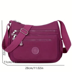 Minimalist Casual Hobo Shoulder Bag Zipper Crossbody Classic Bag