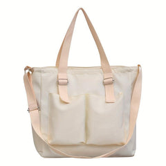 Minimalist Canvas Shoulder Bag Lightweight Crossbody Bag