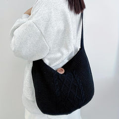 Japanese Style Crochet Crossbody Bag for Women
