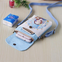 Animal Pattern Canvas Crossbody Bag for Women
