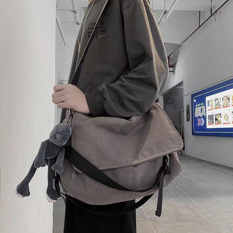 Vintage Canvas Crossbody Bag Large Capacity Messenger Bag